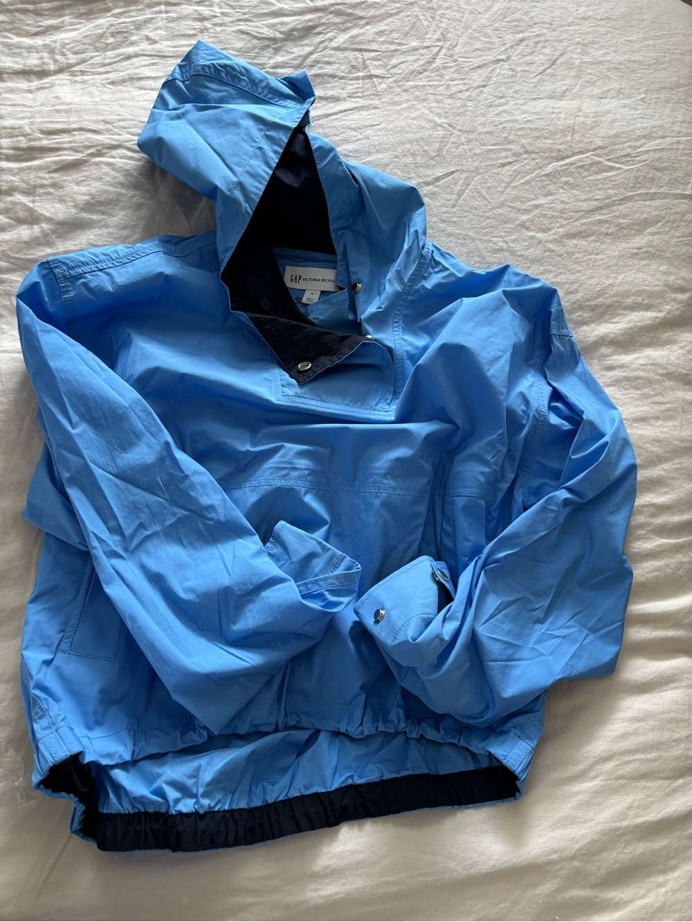 Victoria Beckham x Gap Light Blue Hooded Pullover Anorak